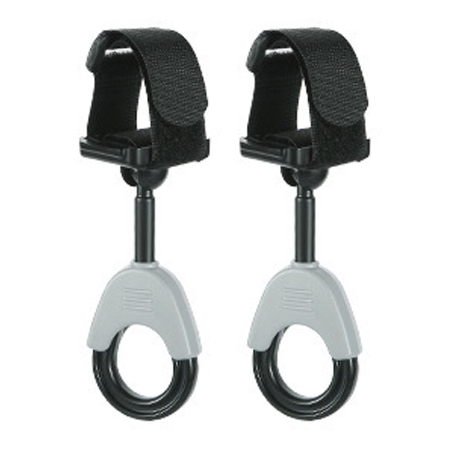 2pcs Stroller Hooks 360 Degree Rotatable Good Load Capacity Abs Pushchair Organizer Bag Clips For Home