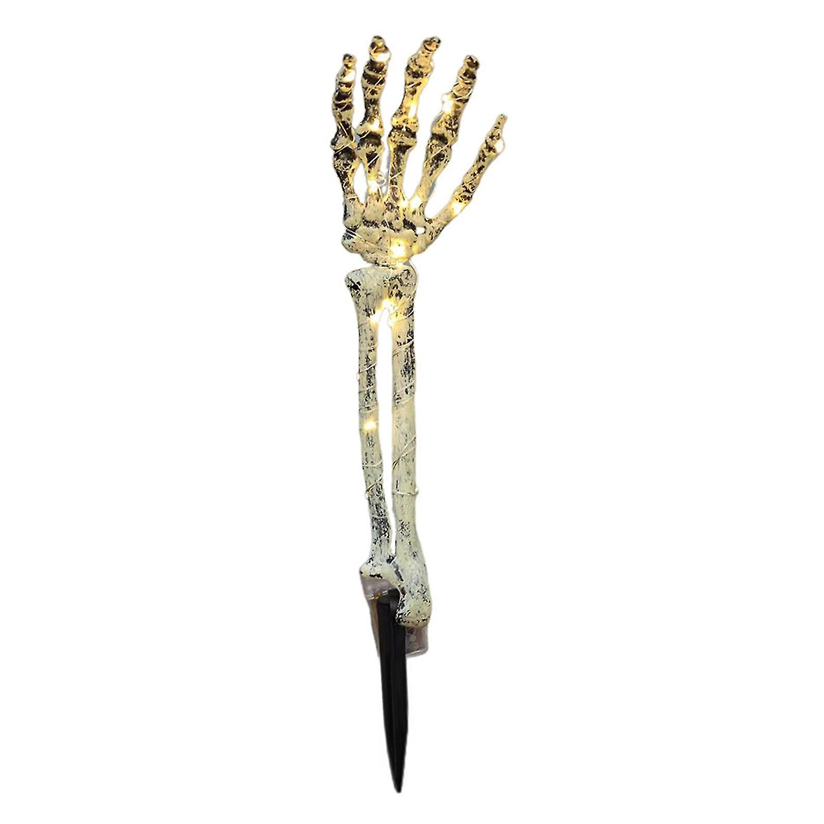 Ghost Hand Light Horror Scène Lay-out Koperdraad String Halloween Led Skelet Vinger Ground Lamp Party Supplies