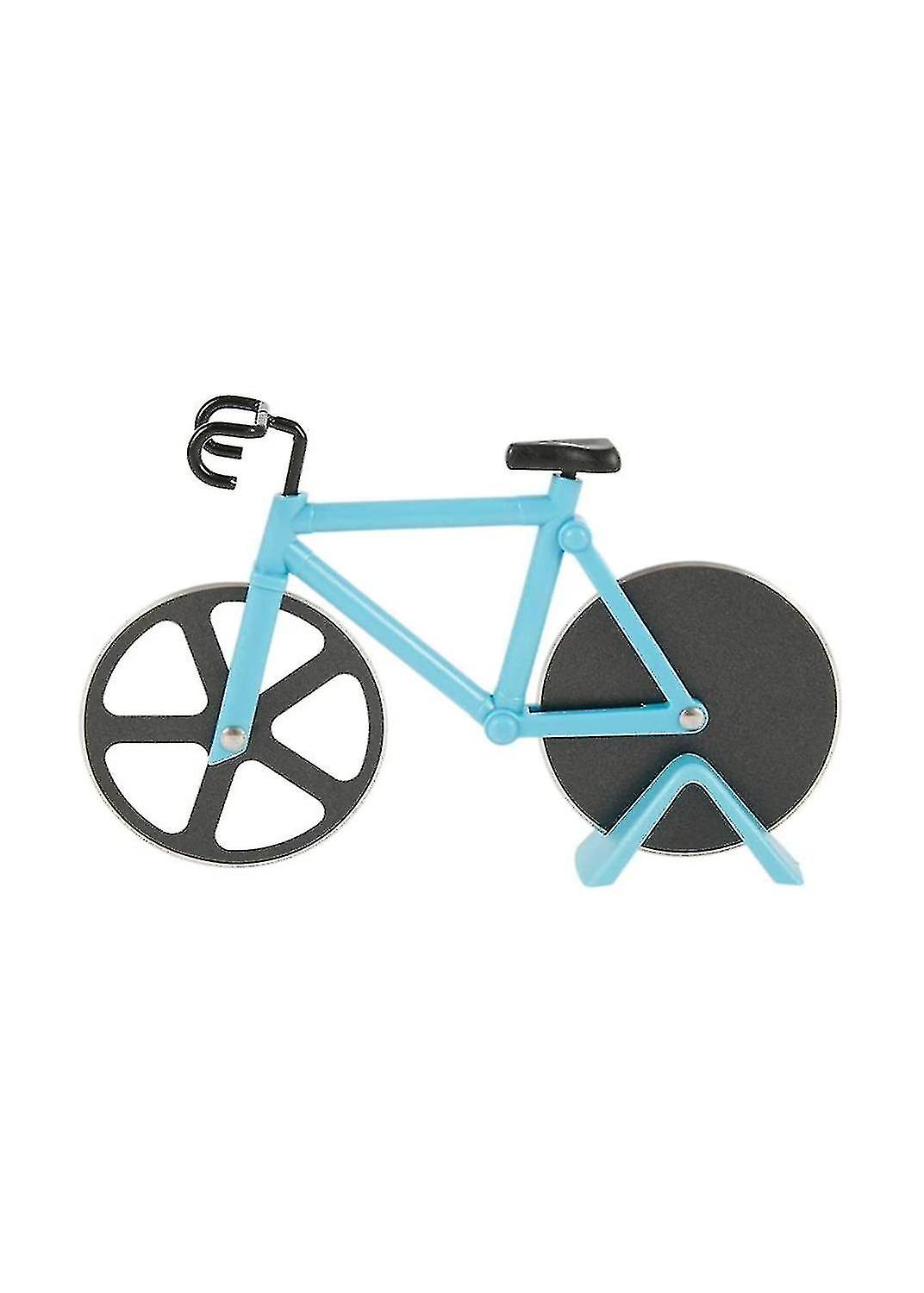 Bicycle Design Pizza Cutter With Double Cutting Wheel