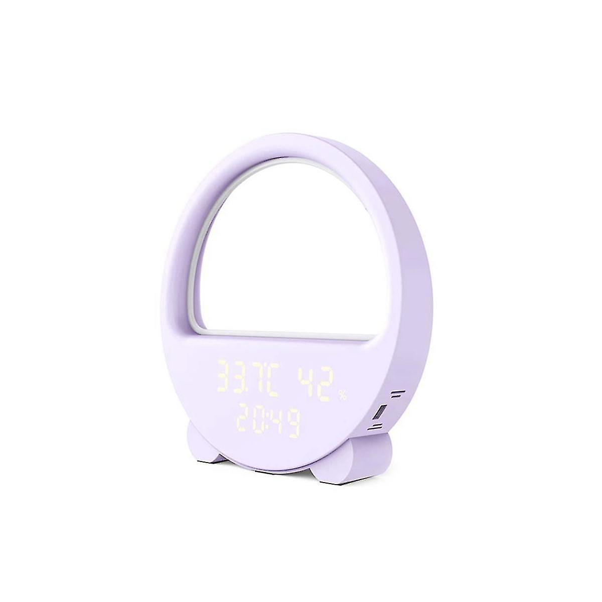 Intelligent Temperature And Humidity Time Display Sound-controlled Wake Up Night Light Phantom Ambi