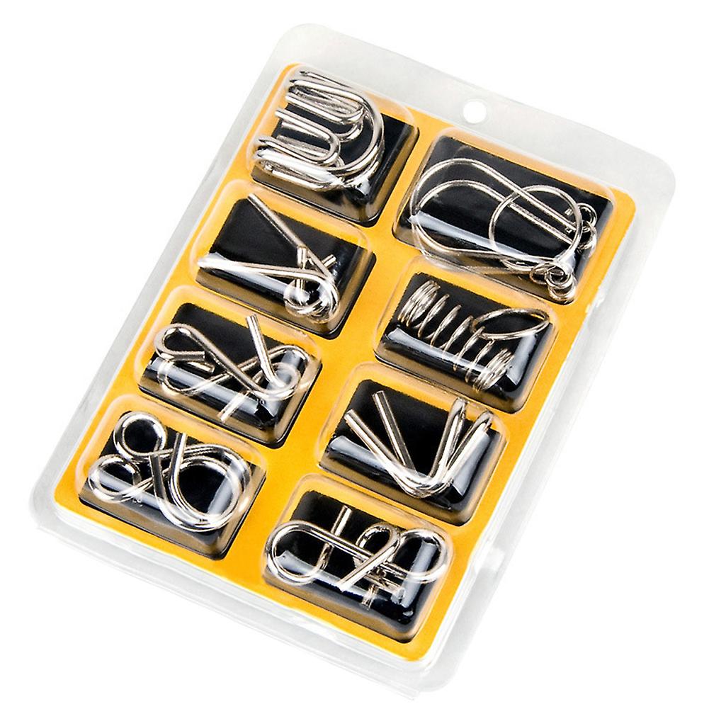 Set van 8x IQ Puzzel - Geel