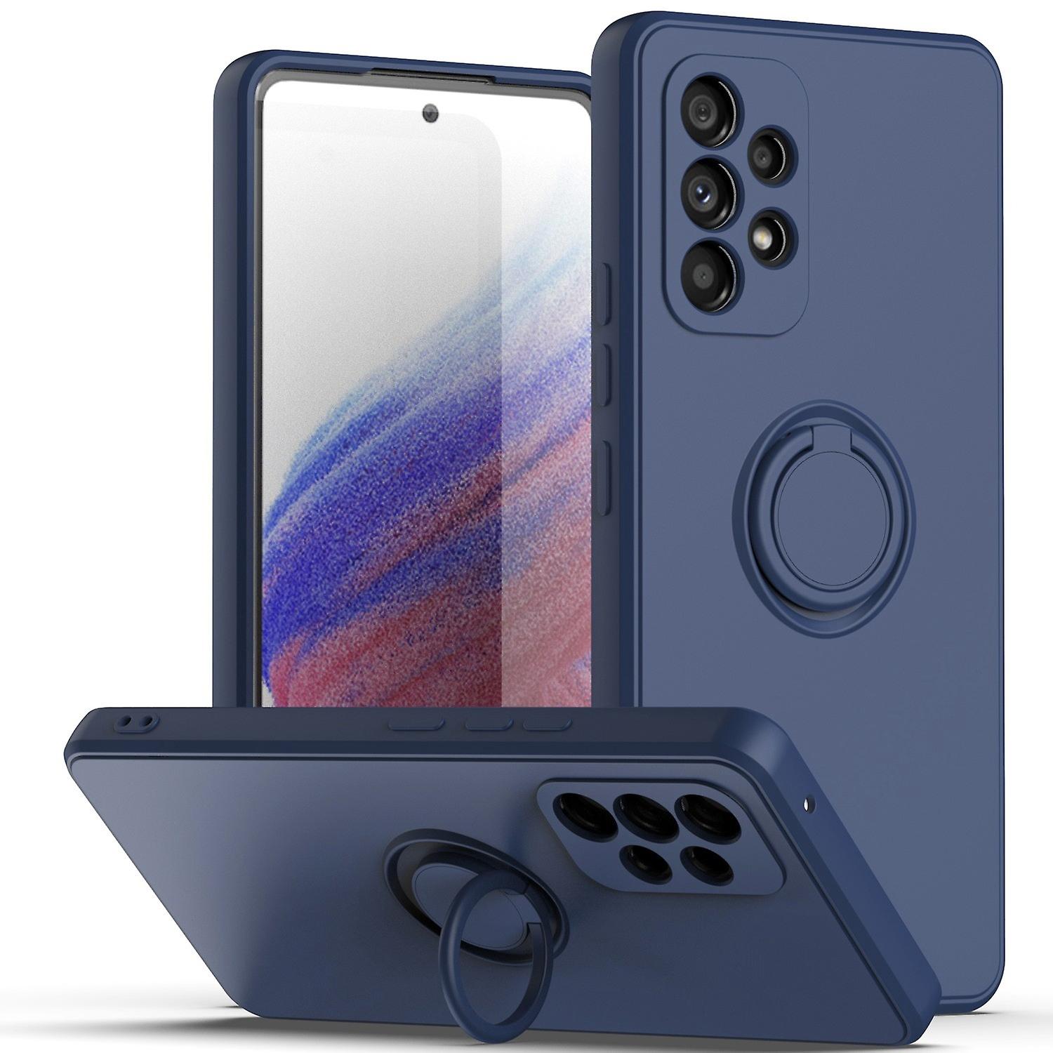 Protective Case for Samsung Galaxy A53 5G Ring Kickstand TPU Cover Rubberized Phone Shell