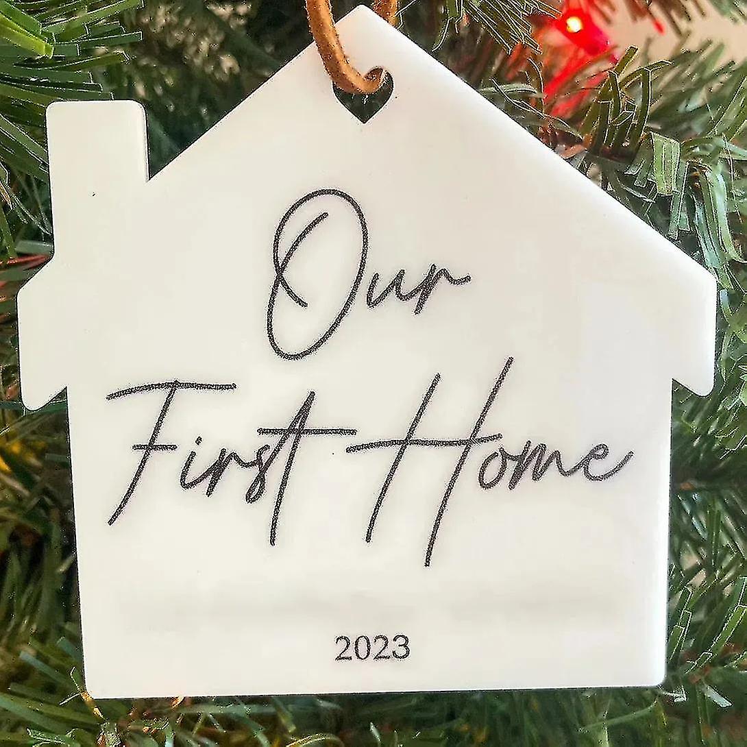 First Christmas In Our Home Ornament 2023, Christmas Ornaments Christmas Tree Decorations Hanging Pendant House Warming