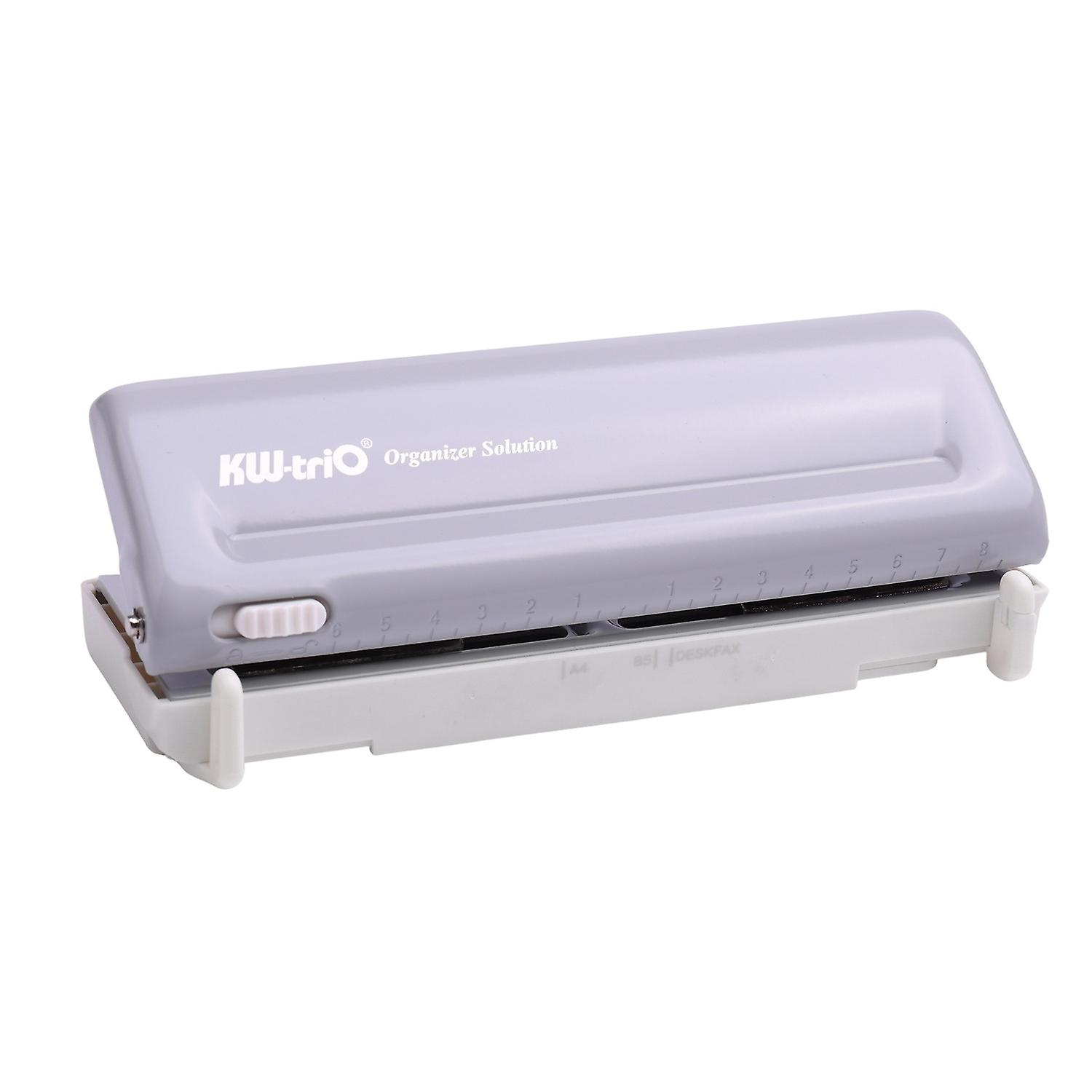 KW-triO Adjustable 6-Hole Desktop Punch Puncher for A4/A5/A6/A7/Mini/B5/Personal/Deskfax Dairy Plann