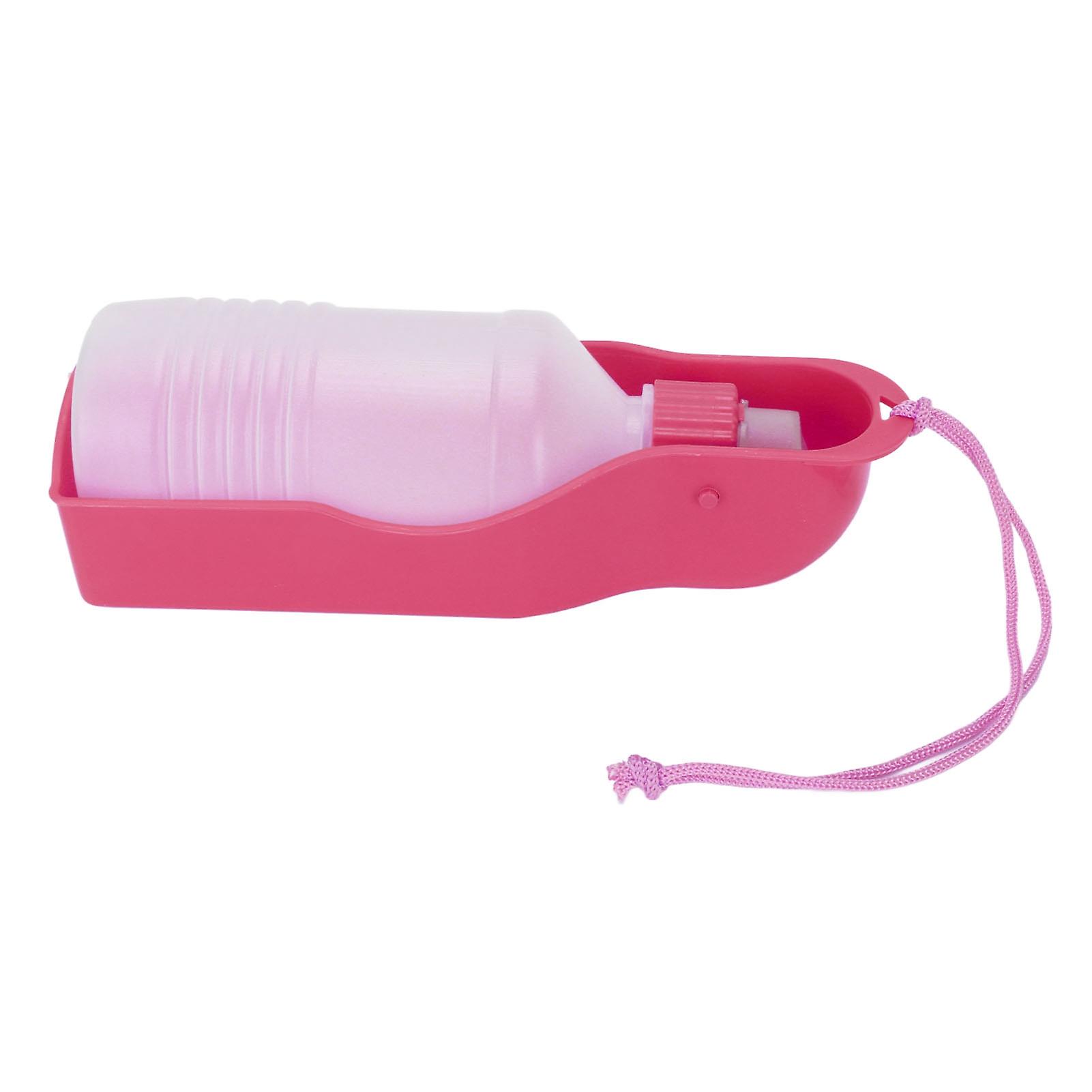 Bouteille d'eau automatique pour chien et chat, 300 ml, rose
