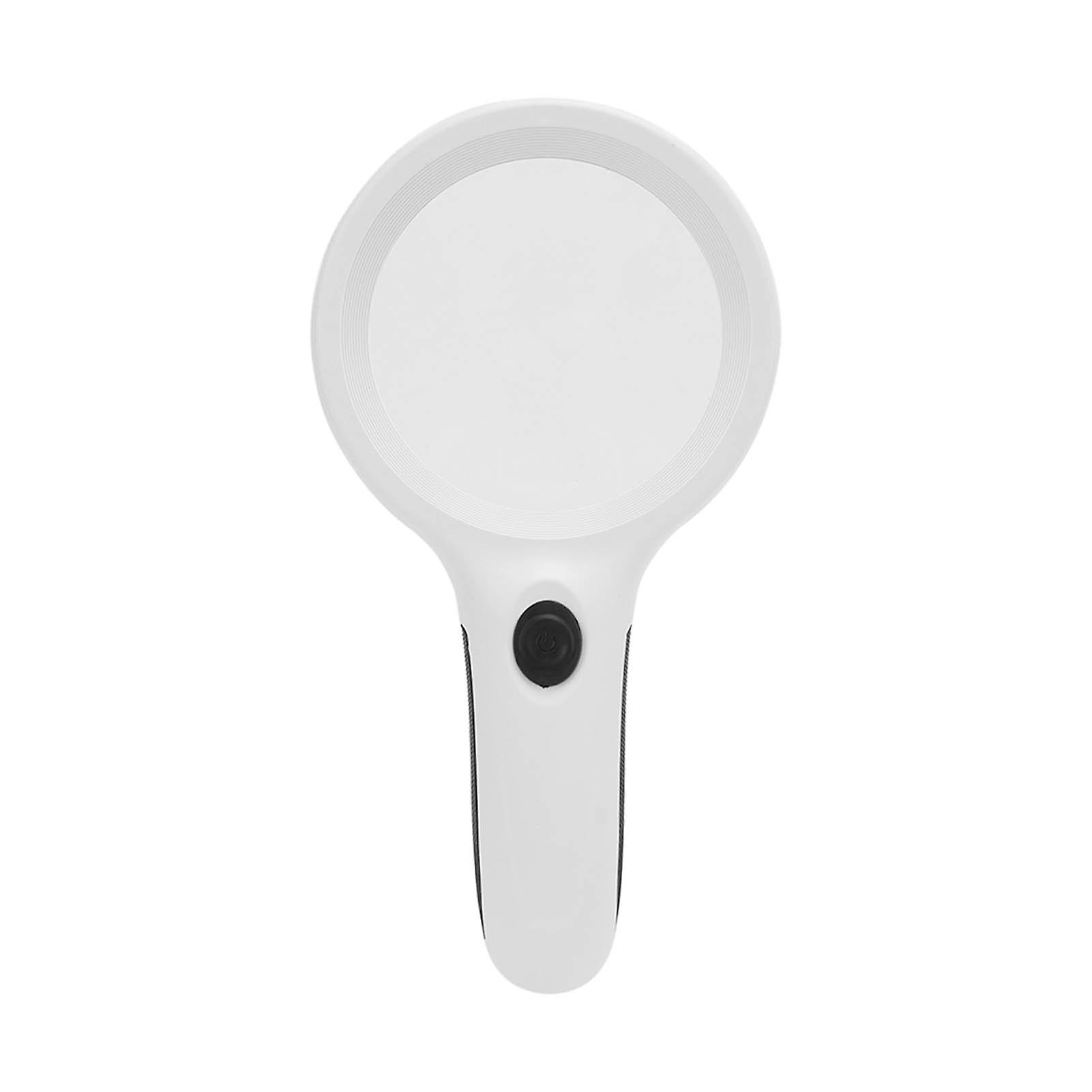 Lighted Magnifying Glass Handheld with LED and UV Light, Ergonomic Handle, Portable Pocket Size, Space Saving Design