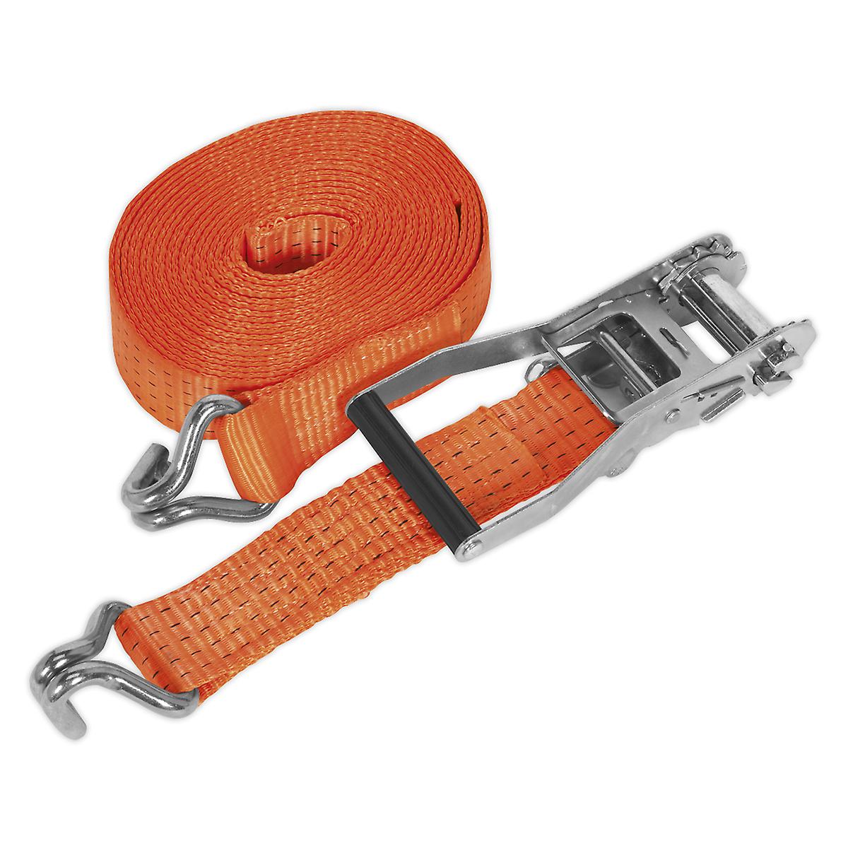 Sealey Td5008J Ratchet Tie Down 50Mm X 8Mtr Polyester Webbing 5000Kg Load Test