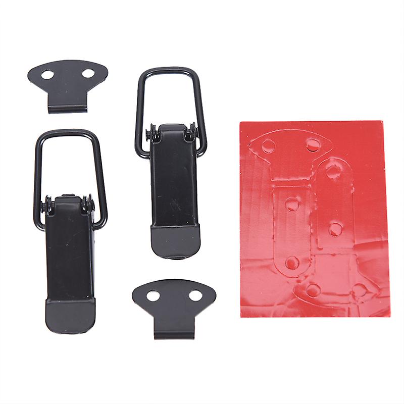 2X Universal Bumper Security Hook Quick Release Fastener Lock Clip Kit Car Truck