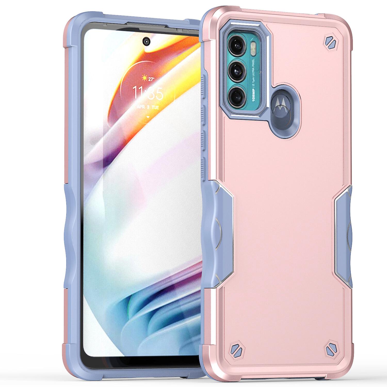 For Moto G60S Case, Heavy Duty Dual Layer Slim Shockproof Cover