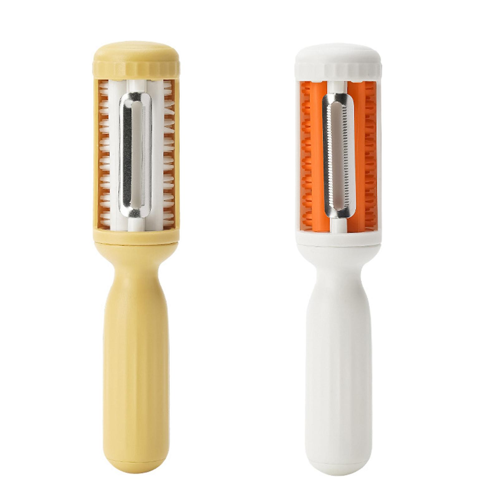 Stainless Steel Swivels Peeler with Brush Household Fruit Vegetable Peeler for Home Kitchen