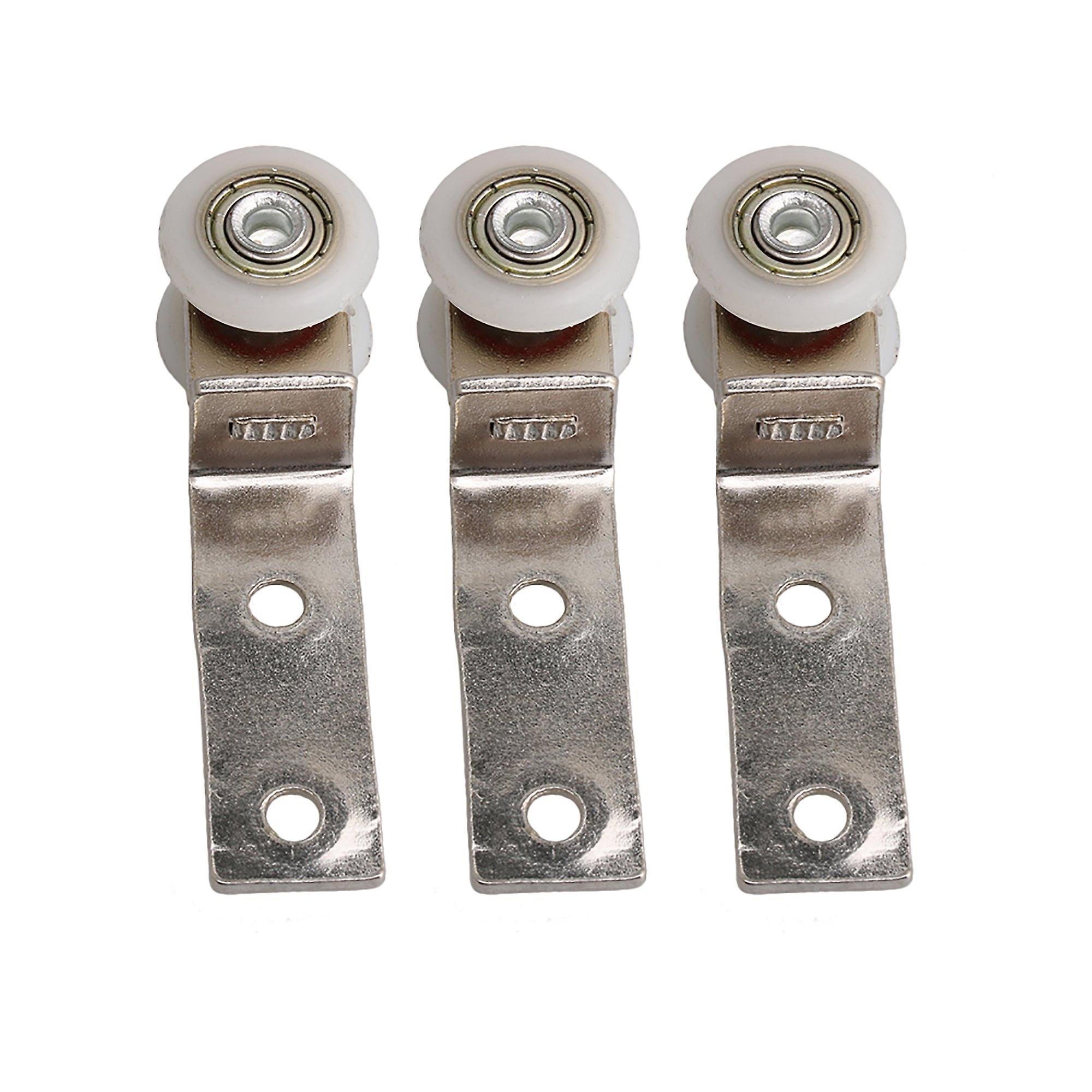 20PCS Bend Bar Hanging Wheel with Bearing Pulley Blocks for Sliding Door