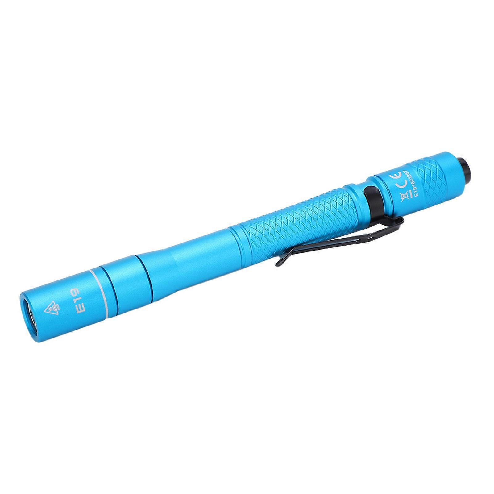 Blue E19 LED Pen Light - Waterproof Mini Flashlight for High-Color Maintenance Tasks