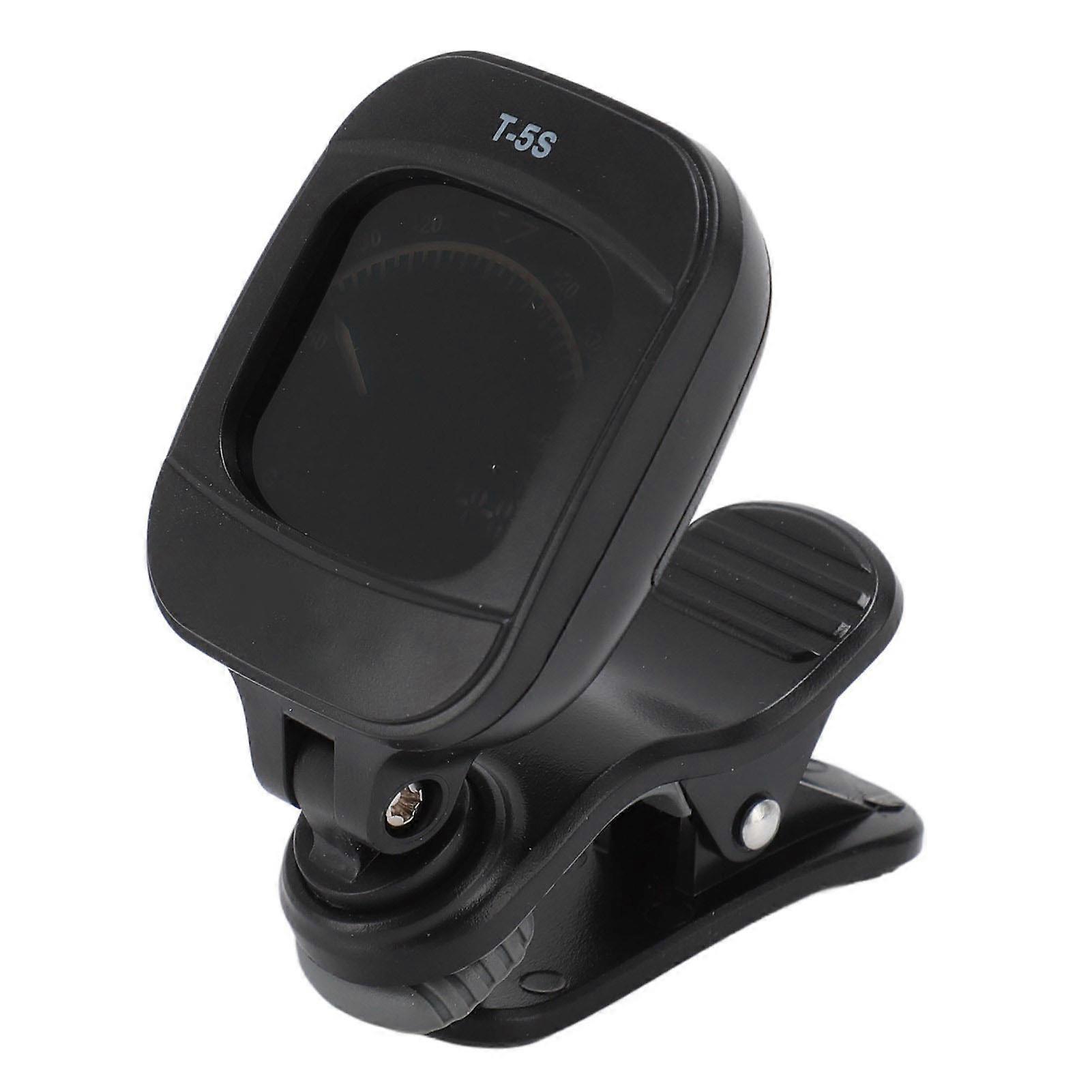 Clip On Guitar Tuner Black LCD Display A0 to C8 430 to 450Hz A4 Vibrating Sensor Violin Tuner for Bass Ukulele 