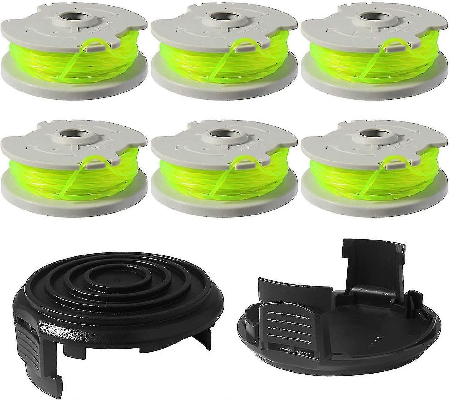 Ανταλλακτικά καρούλια κοπής Wa0014 για Worx Wg168 Weed Eater String Edger Spool Line Refills Parts Auto-feed 20ft 0.080" με καπάκια Wa0037