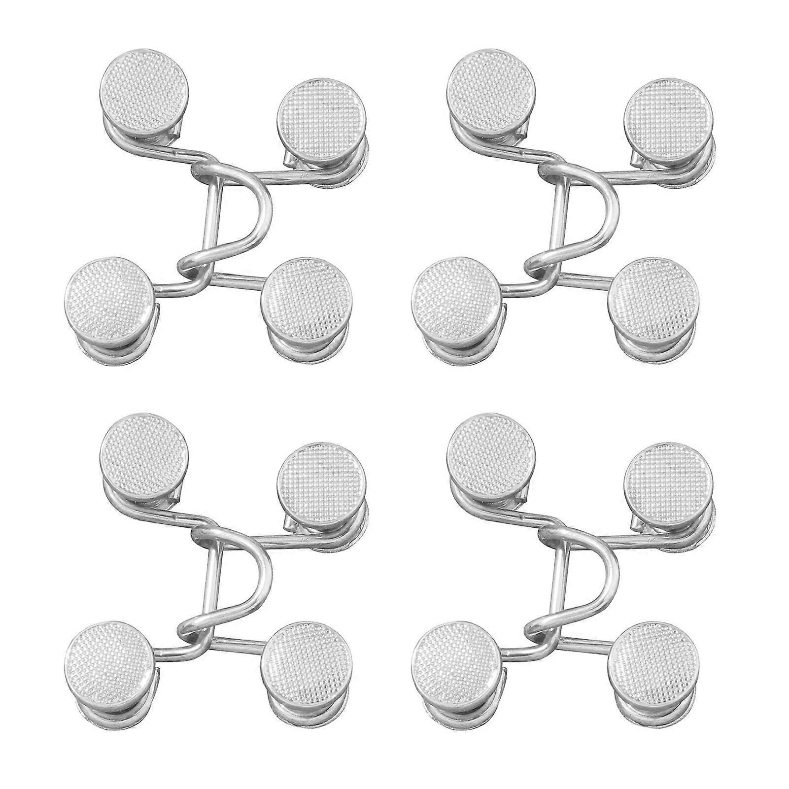 No Sewing Buttons Adjustable Waist Buckles Easy Install Reusable Jeans Waist Buttons for Pants Waist Perfect Fit