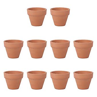 10pcs 4.5x4cm Kleine Mini Terrakotta Topf Ton Keramik Keramik Pflanzer  Kaktus Blumentpfe Sukkulent Nu | Fruugo DE