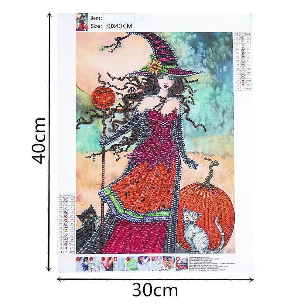 30x40cm 5D DIY Part Special Shaped Drill Crystal Diamond Painting Santa Claus Mosaic Kit Picture Drawing Wall Home Decoration