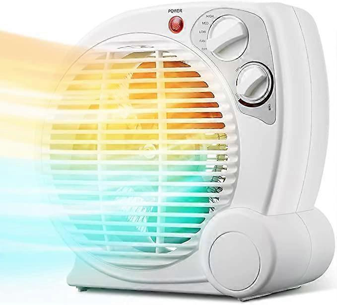 Indoor Space Heater, 1 Second Fast Heating, Fan Mode And Adjustable Thermostat, Automatic Safety Shut Off System, Quiet And Portable, Suitable For Off