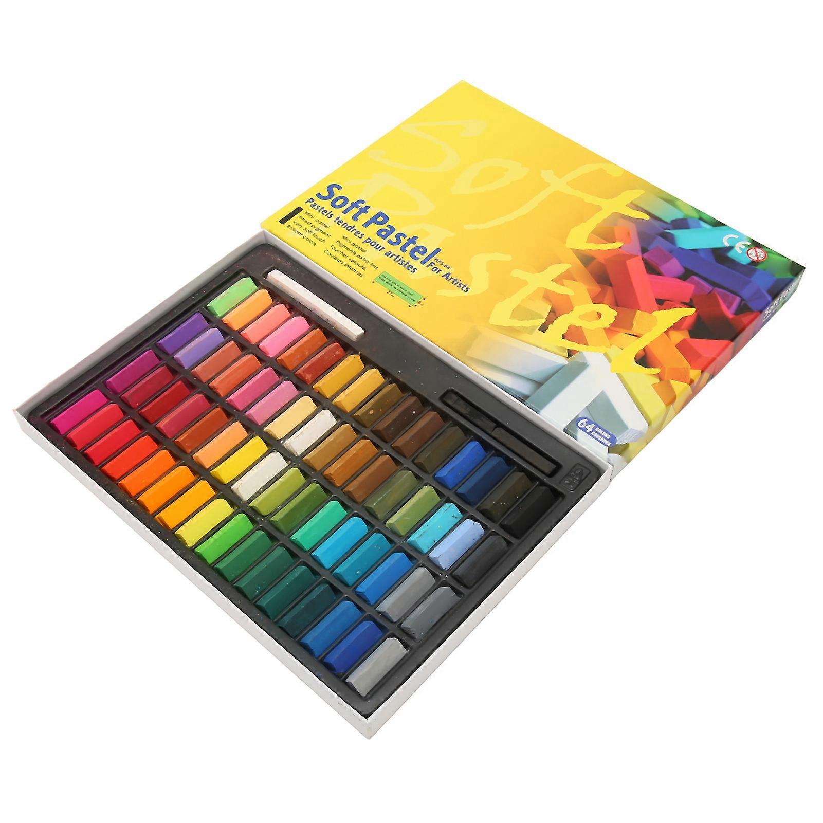 Soft Pastels 64 Colors Professional Easy Blending Mini Pastel Sticks for Beginners Artists Drawing Crafting