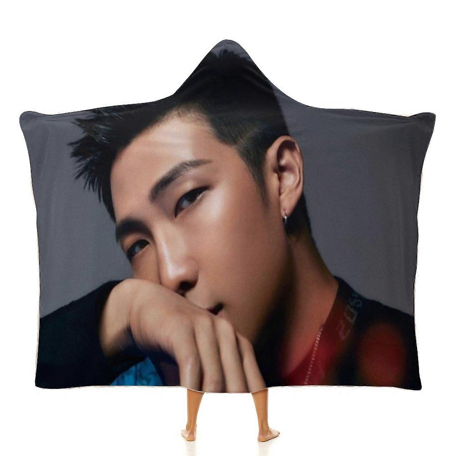 BTS RM (70) Blanket Wearable Cartoon Cosplay Hoodie Throw Blanket