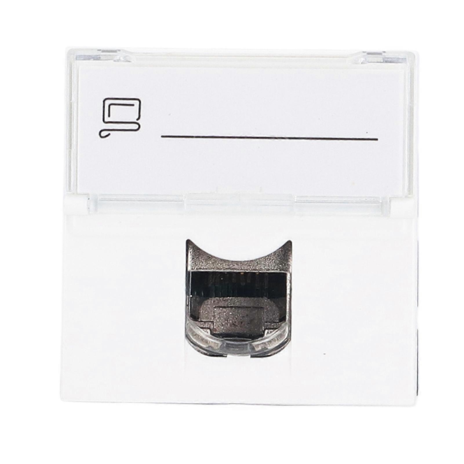وحدة مقبس الشبكة CAT6A RJ45 محول فرنسي محمي ملحق ABS للكمبيوتر
