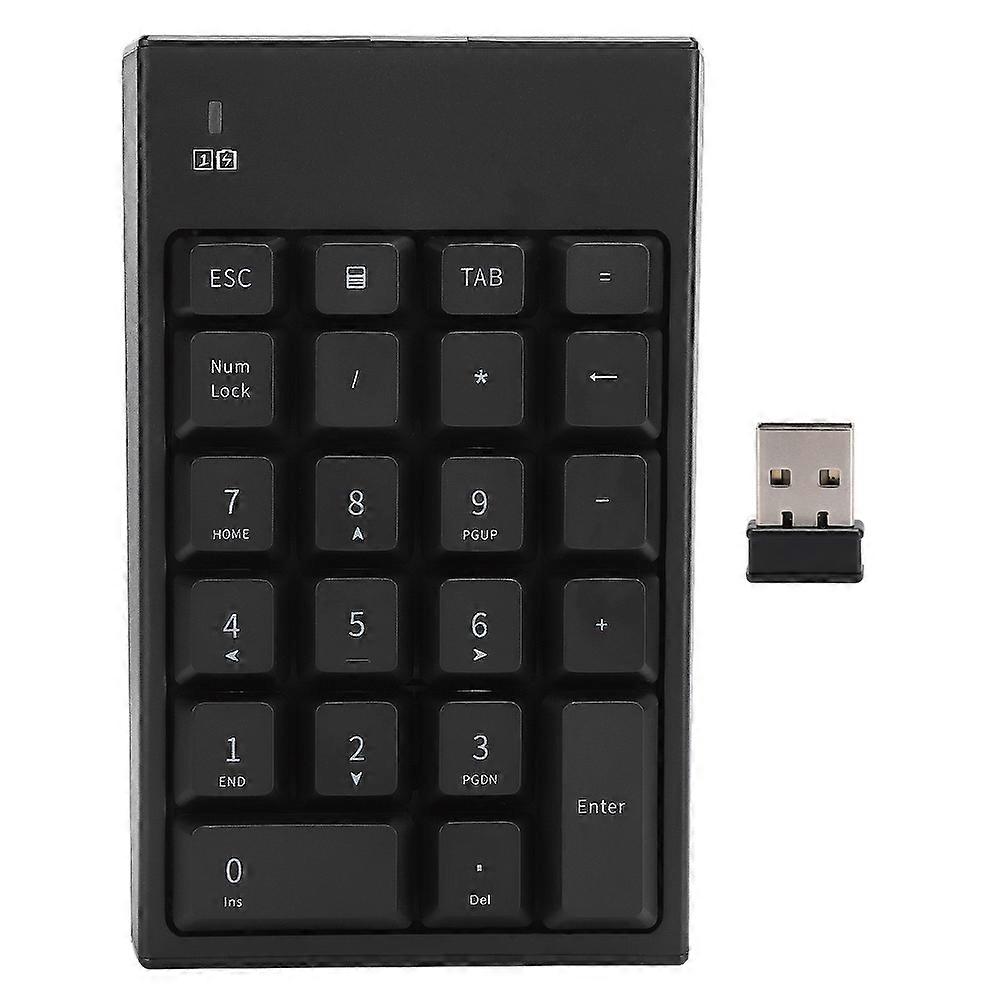 2.4G USB Wireless Numeric Keypad Portable 22 Keys Mini Number Keyboard for Laptop Notebook