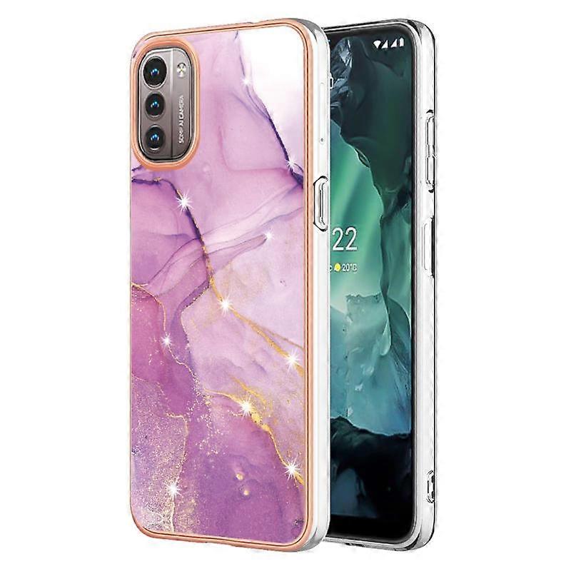 Suitable for Nokia G21/G11 marble Nokia G20/G10 double-sided IMD plated shell