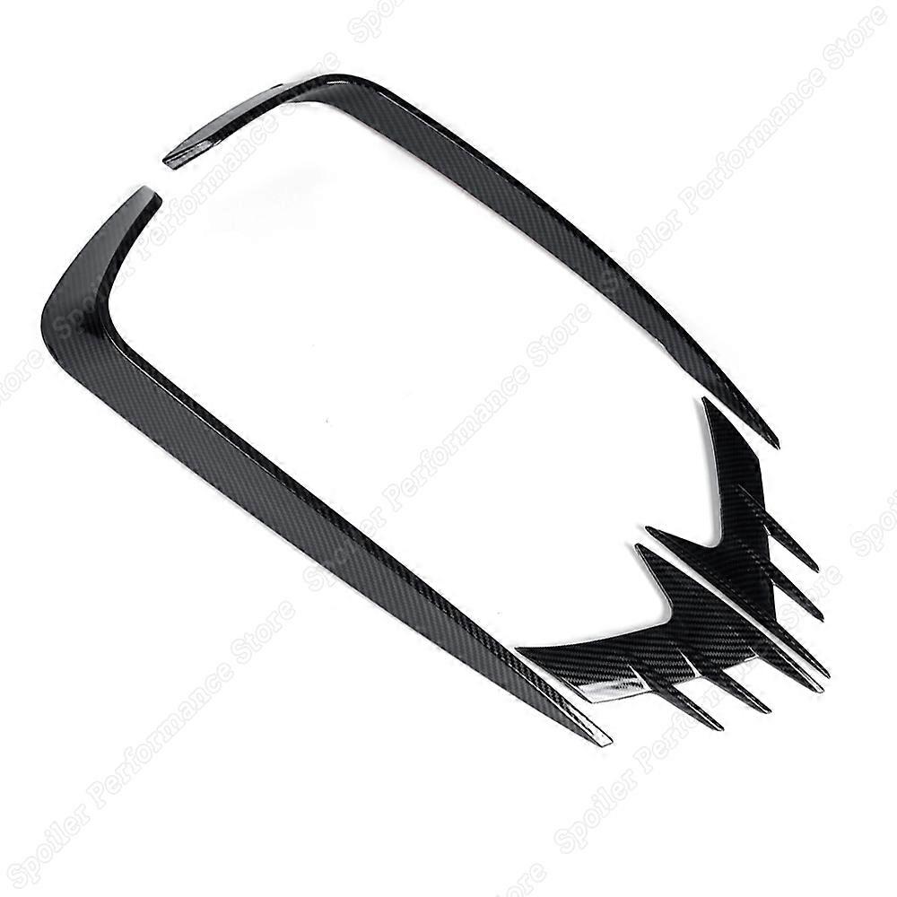 Gloss Black Fog Light Lamp Cover Trim Garnish Kit for 2018-2020 Honda Accord 10TH Gen Tuning Custom Body Kits Spoiler Splitter