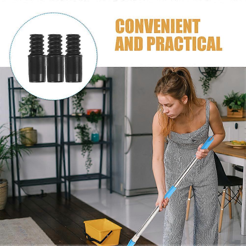 3pcs  Threaded Tip Replacement Replacement Tail Adapter Threaded Tip Repair Mop Handle Part