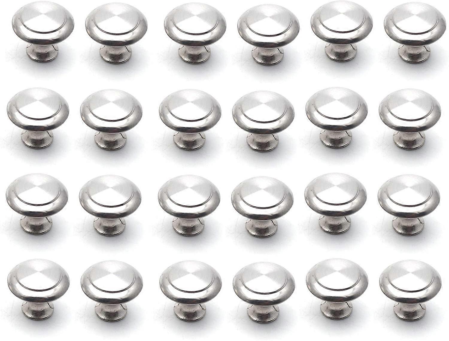 24Pcs 1-Inch Head Diameter Cabinet Pull Drawer Knobs Handle with Screw