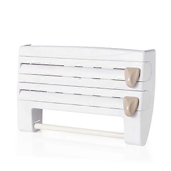 rullapidike itseliimautuva keittiörullan pidike ABS alumiinifolio keittiöpyyhe (harmaa)