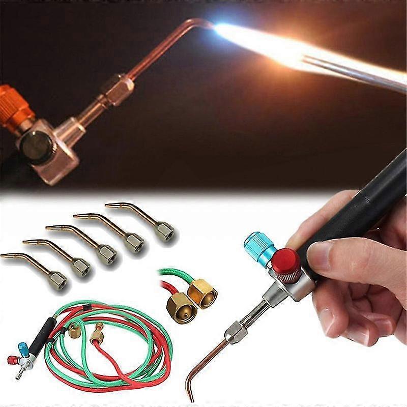 Micro Mini Gas Torch Svejselodning Kit - 5 tips til guldsmede