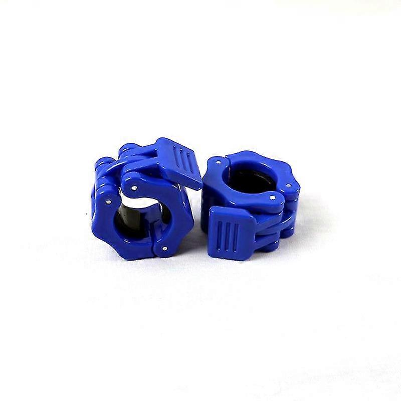 Gym Barbell Clamps Quick Release Barbell Collar Clips,blue(2 Pcs, Blue)