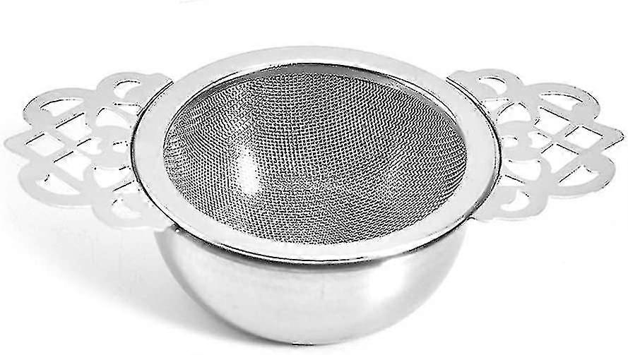 Tea Strainer With Bottom Cup
