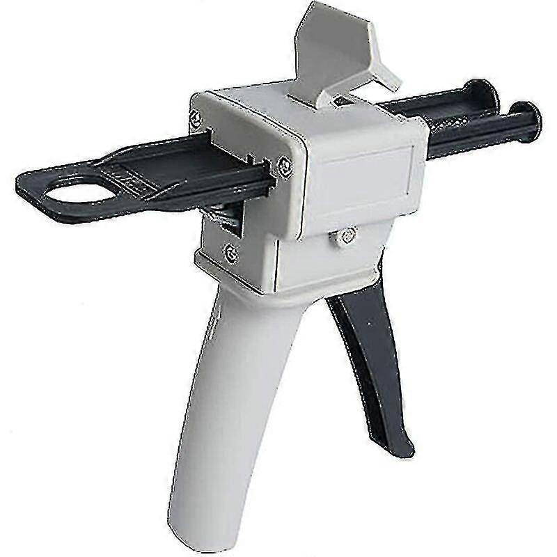 Epoxy Dispenser Gun, Ab Epoxy Glue Gun Handle Applicator For Mixing Glue, 1:1 Ratios 50ml(white)