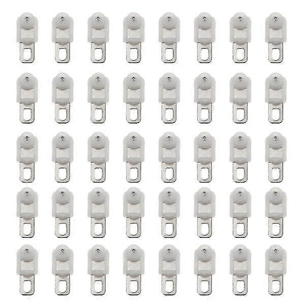 50pcs Heavy Duty Curtain Track Glider Hooks Curtain Track Sliding Rollers