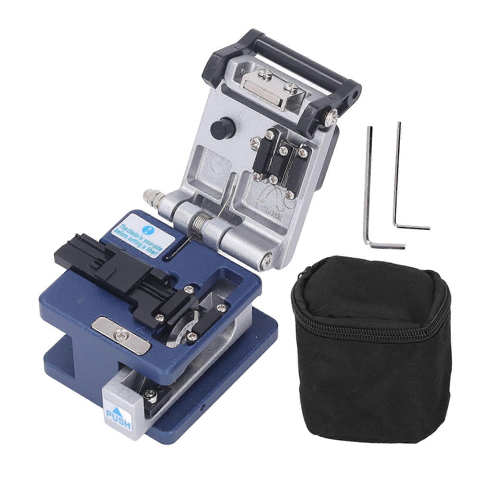 Optical Fiber Cleaver High Precise Fiber Cutting Machine Automatic Blade Return Pigtail Jumper Leather Cable Cutter