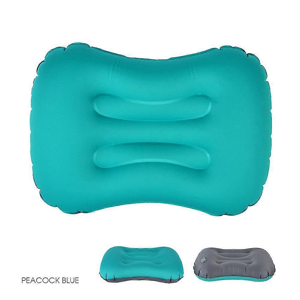 inflatable camping travel pillow - compressible, compact, comfortable