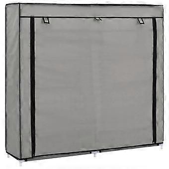 Stoffschuhschrank mit Bezug 115 x 28 x 110 cm braun