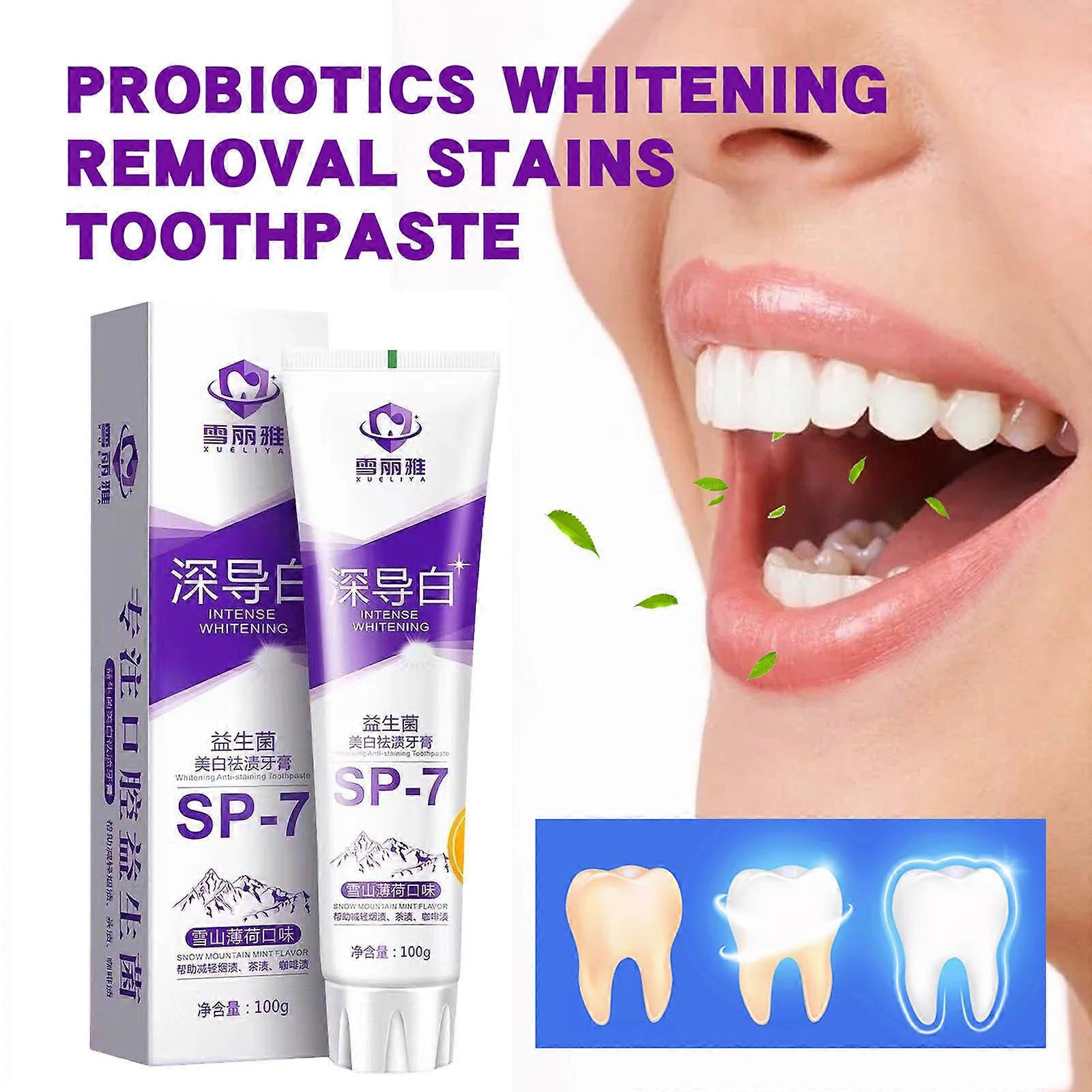 SP- Toothpaste Fresh Breath Toothpaste SP-7 Ultra Whitening SP-7 Probiotic Whitening Toothpaste 100g 240858
