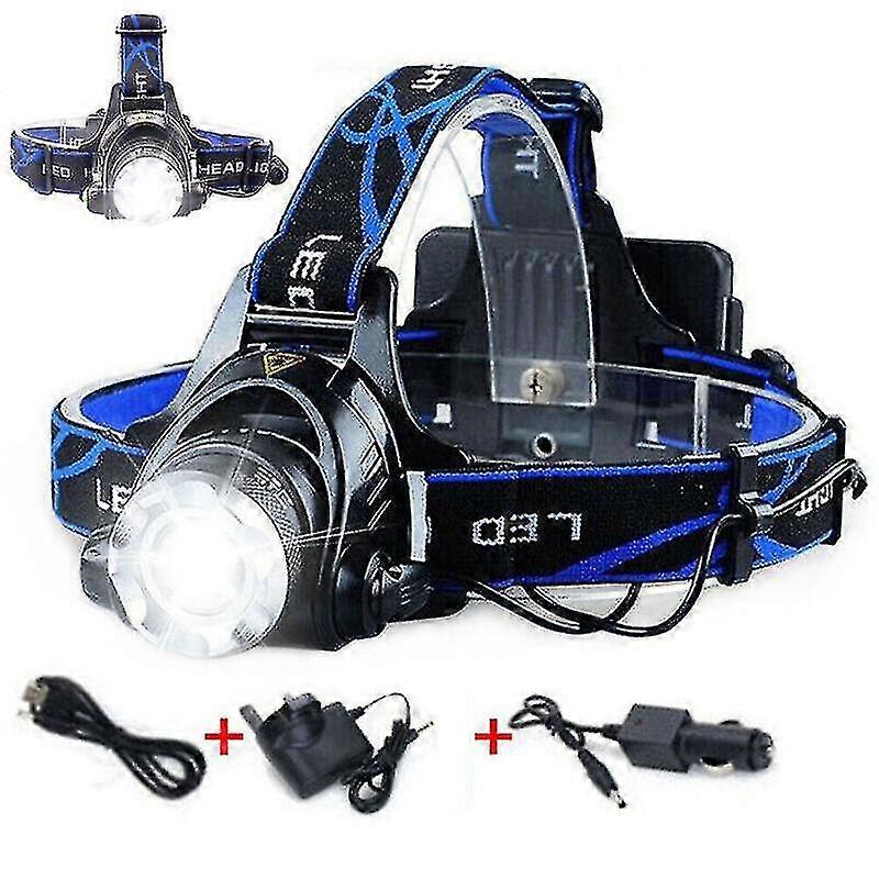 Head Flashlight Work Light Headlamp Bright Rechargeable