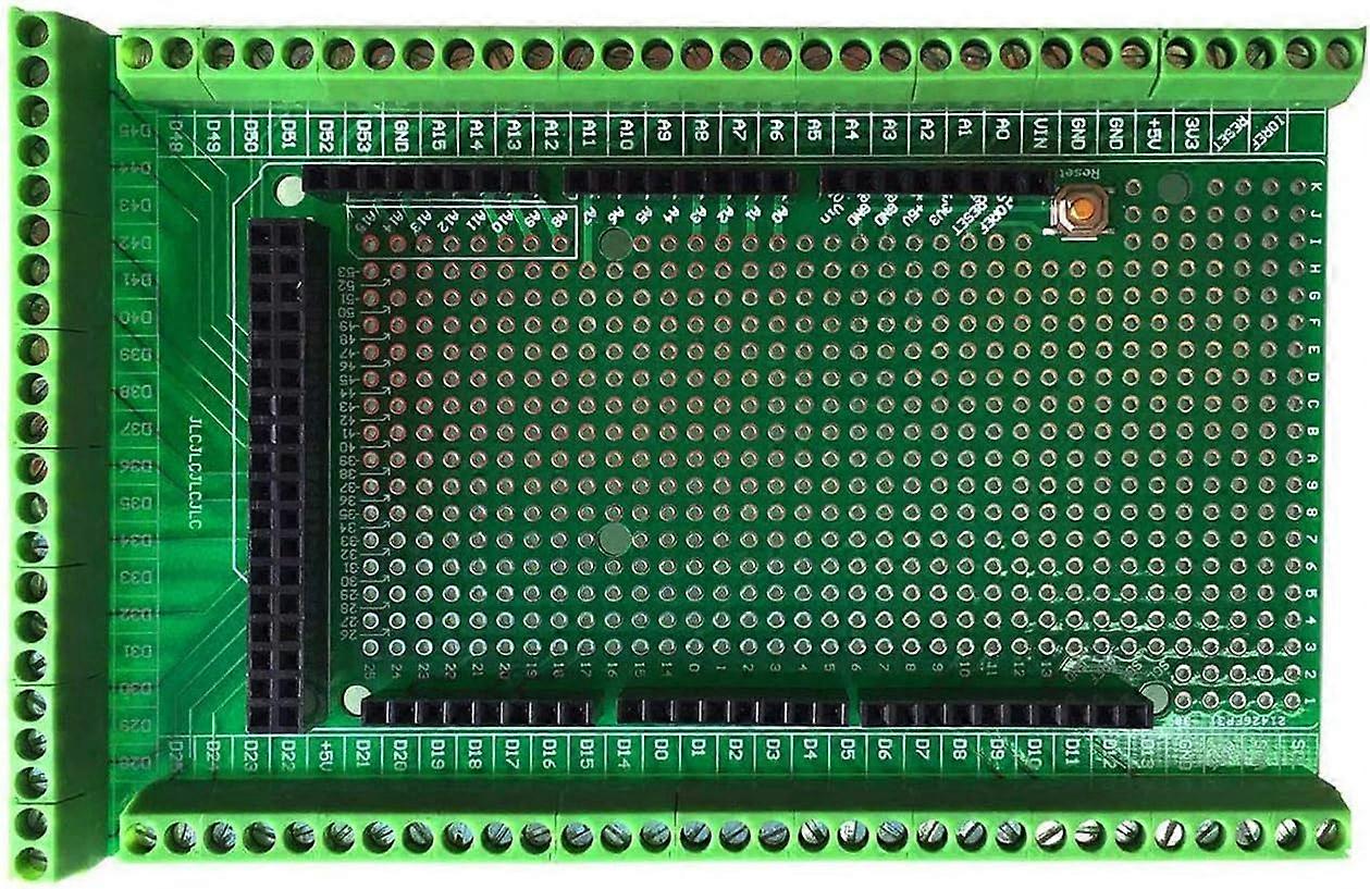 Prototype Screw/Terminal Block Shield Board Kit for Arduino Mega 2560 R3 DIY Soldered