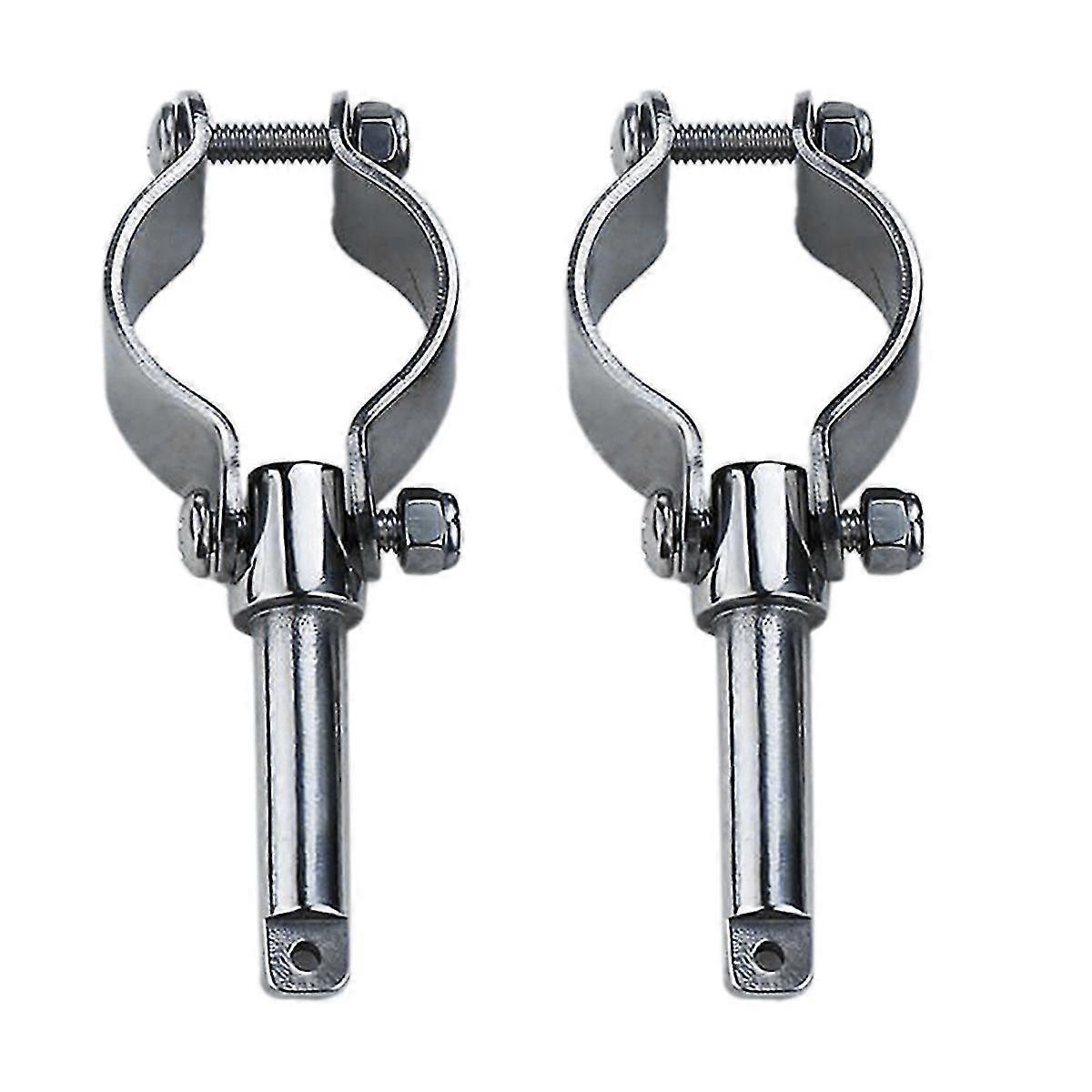 Boat Stainless Steel Row Lock Side Mount Line Oar Lock Socket Marine Yacht (2 Per Pack)