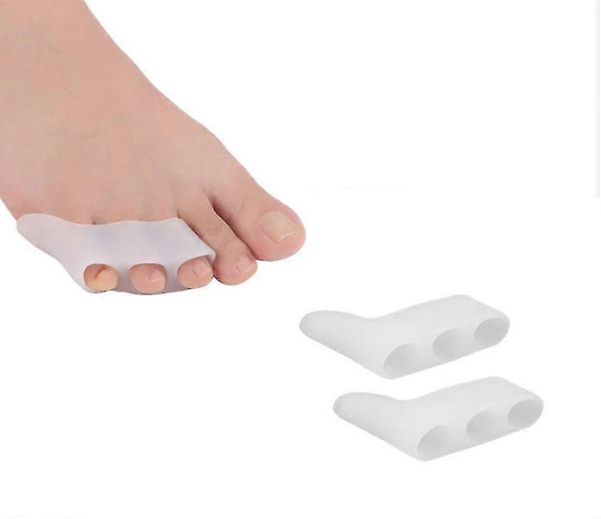 4pcs Toe Spreader Small Toe,silicone Toe Spacer For Overlapping Toes