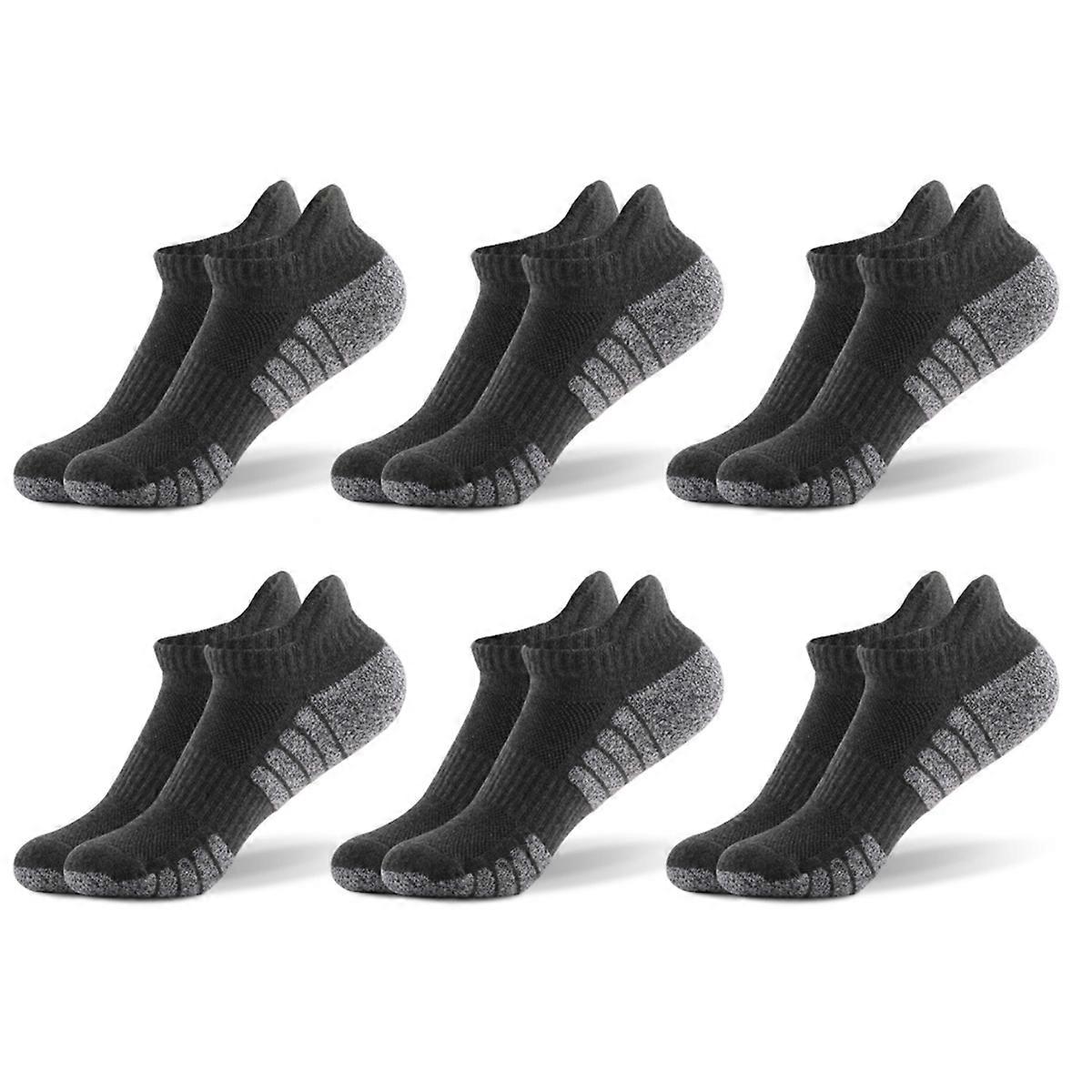 Amazon Essentials Mäns Performance Bomull Dämpad Atletisk No-Show Strumpor