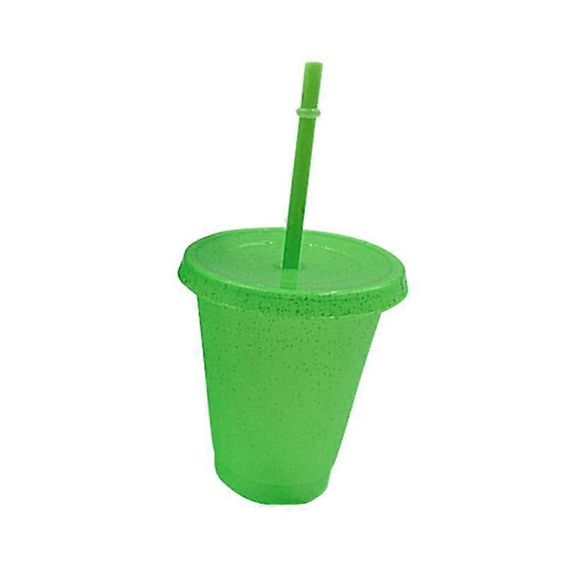 Water Bottle Reusable High-capacity PP Straw Green Drinking Tumbler Cup for Office KAESI