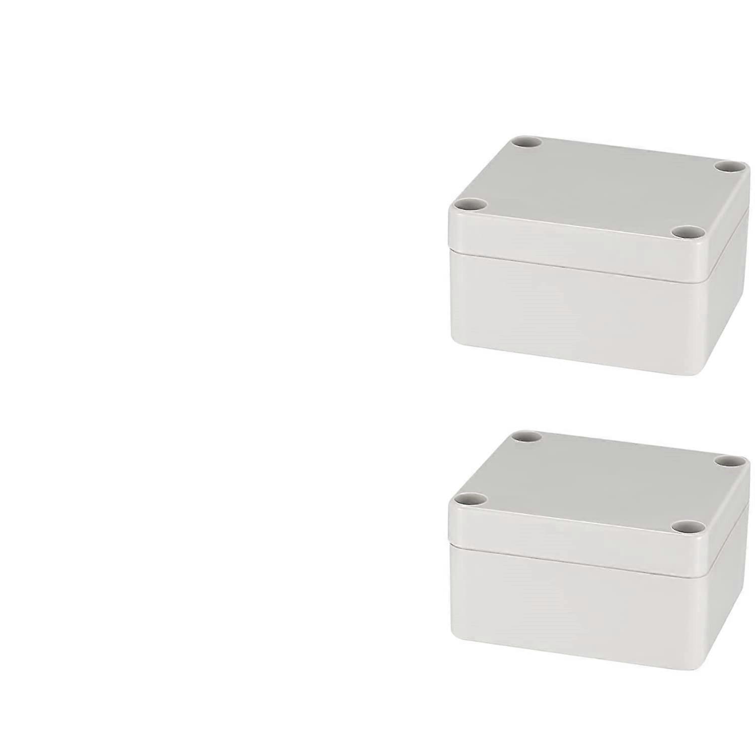 2 Pack Waterproof Junction Box, Outdoor Electrical Box Waterproof, Electronic Plastic Project Junction Box