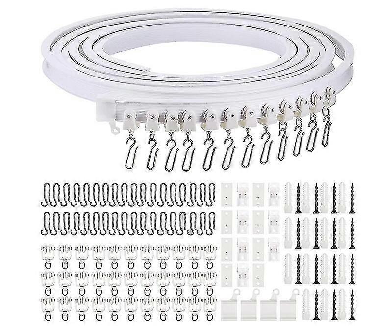 5 Meters Bendable Ceiling Curved Curtain Track Flexible Ceiling Curtain