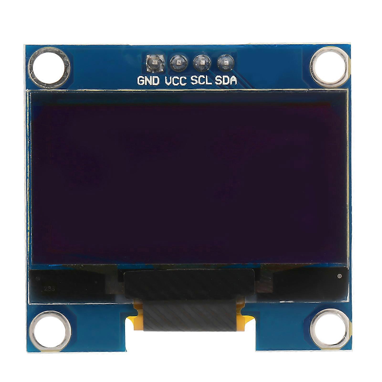 1 modulo display OLED da 1,3 pollici IIC I2C comunica 128X64 testo bianco a colori