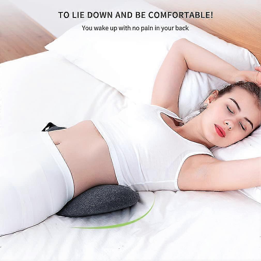 Lumbar Pillow, Memory Foam Lumbar Support Pillow Sleep Cushion Bed Support Back Pillow, Lumbar Foam Pillow That Can Relieve Low Back Pain